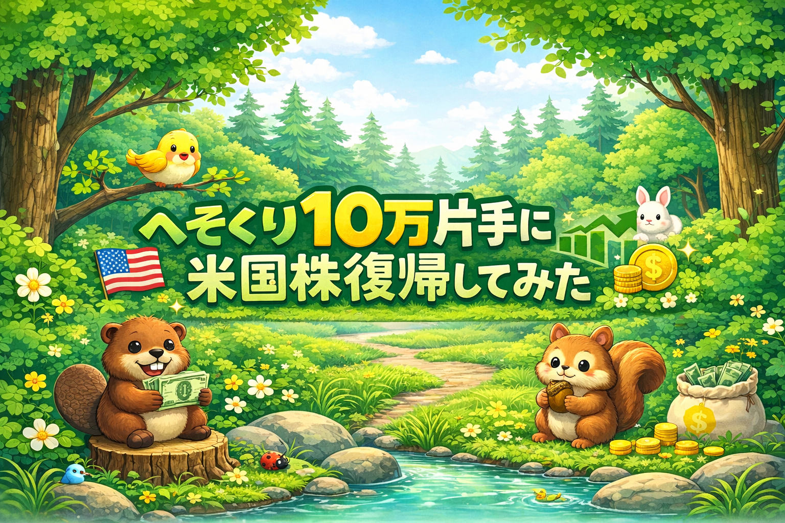 へそくり10万円で米国株復帰してみた